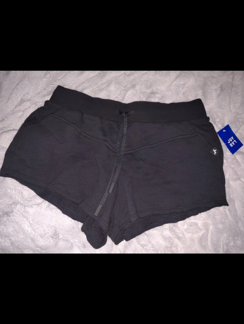 JoyLab Black Drawstring Athletic Lounge Shorts